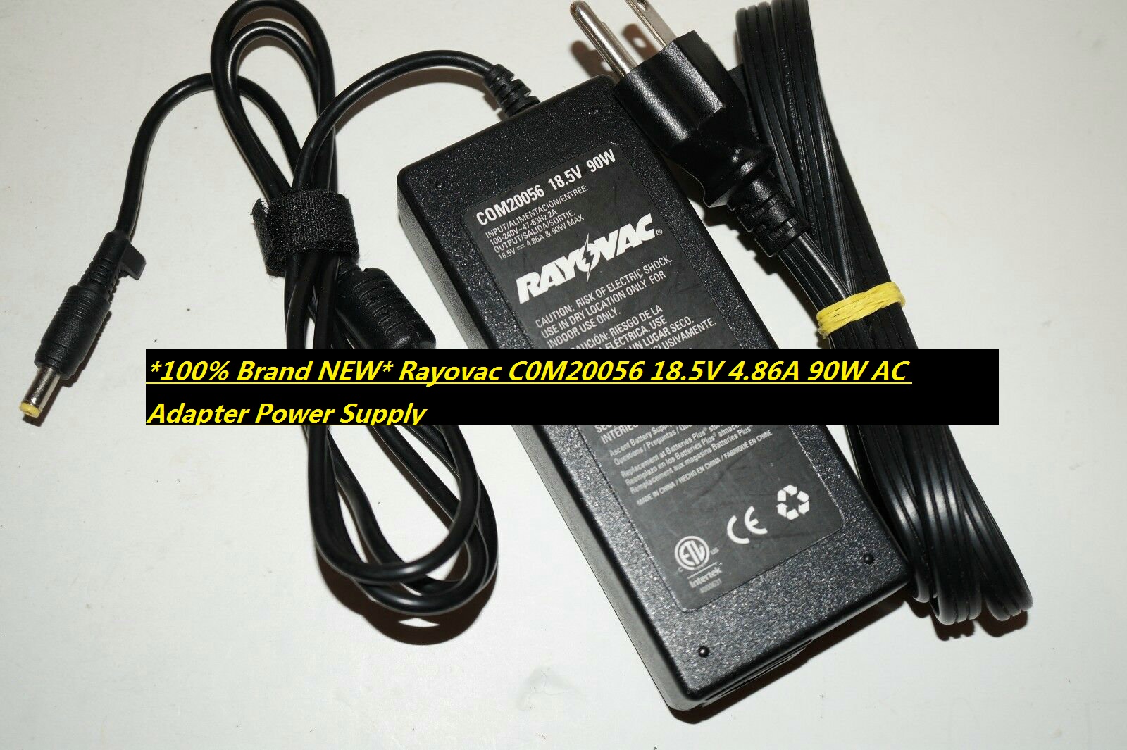 *100% Brand NEW* Rayovac C0M20056 18.5V 4.86A 90W AC Adapter Power Supply